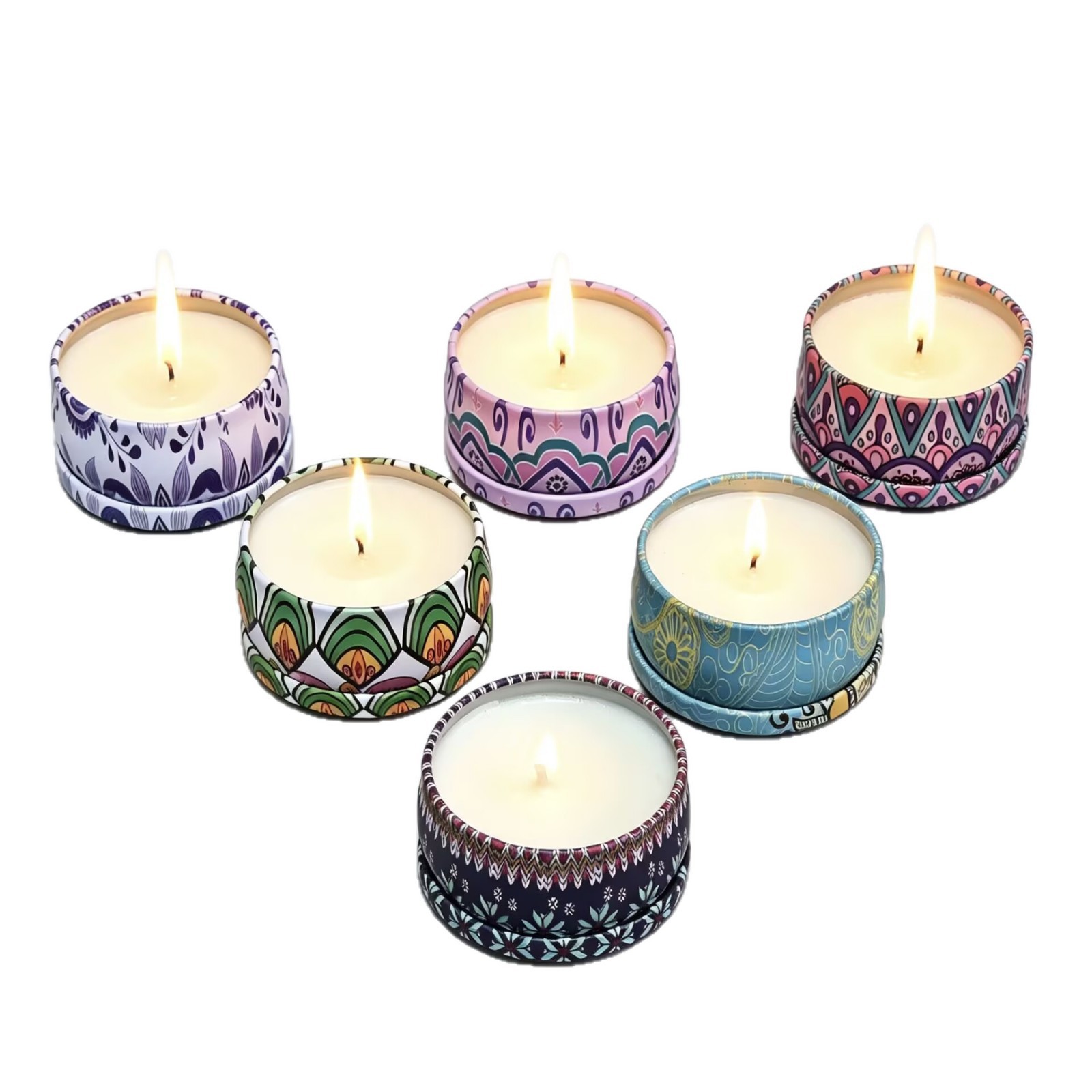 Candle Souvenir - Vela Aromática sin Humo con Flores