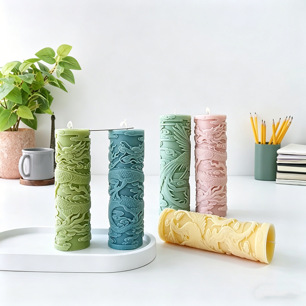 Vela cilíndrica en relieve de  - Candle Supplies Phoenix reseña y precio