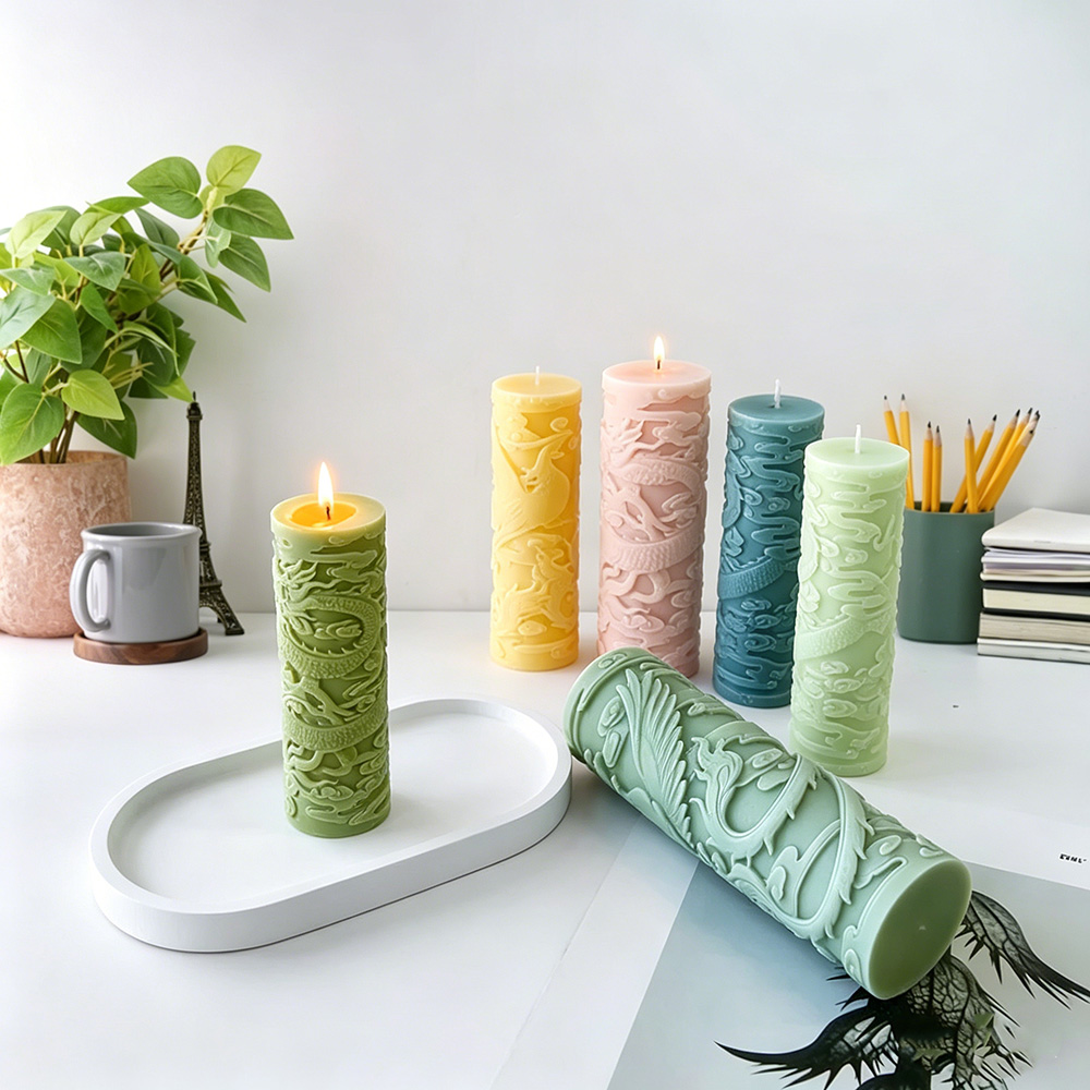 Vela cilíndrica en relieve de  - Candle Supplies Phoenix reseña y precio