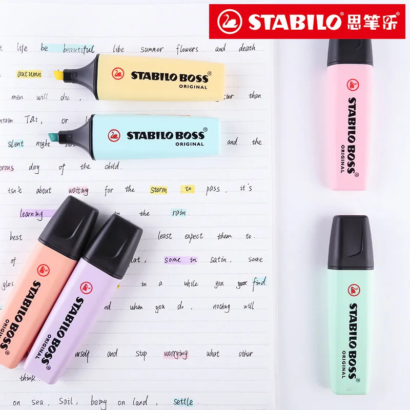 6 colores STABILO BOSS Macaron - Stabilo Marker Boss reseña y precio