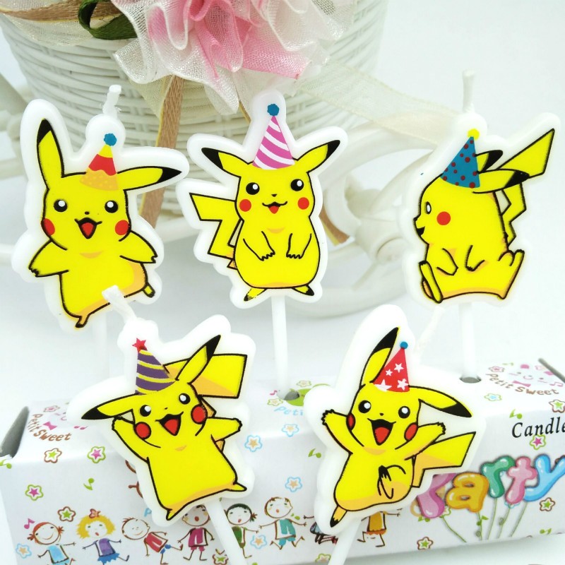 5 unids/lote Pokemon vela de p - Candle Surprise reseña y precio