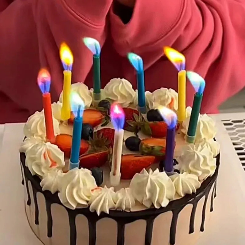 Velas de llama coloridas multi - Candle Surprise reseña y precio